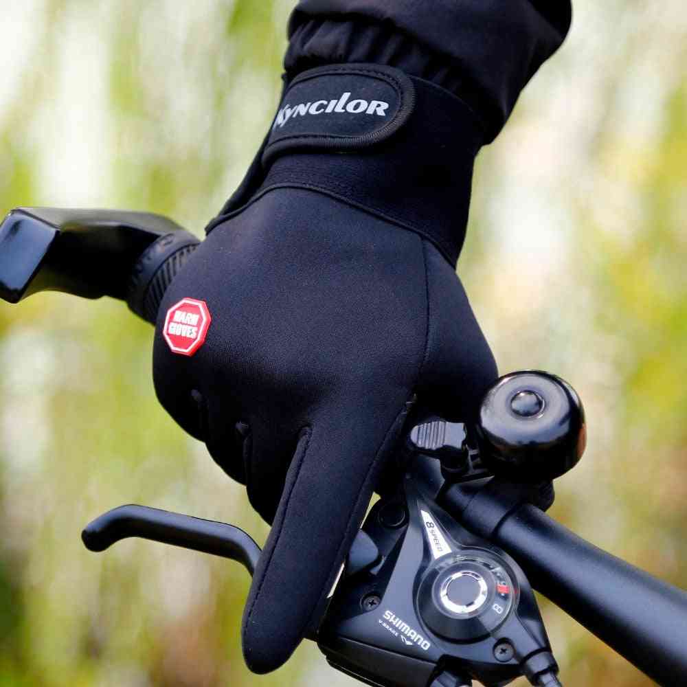 Zimske rukavice sport na otvorenom, dodirni zaslon, bicikl, bicikl, biciklizam, rukavice za trčanje žene