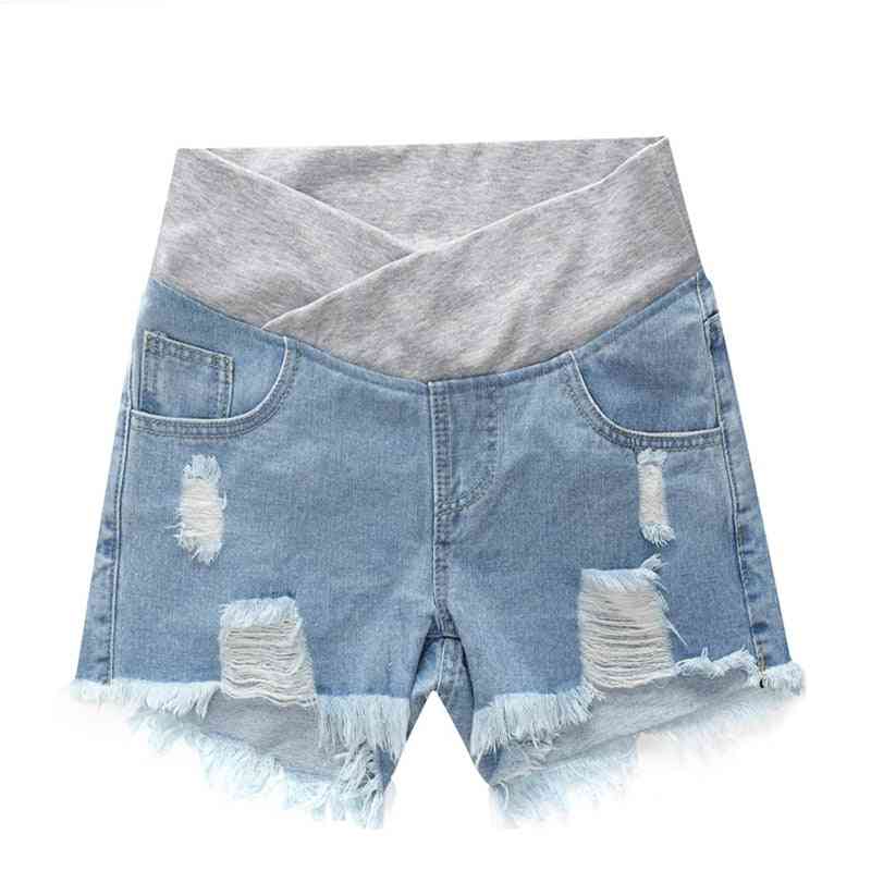 Summer Wlastic Waist Denim Shorts