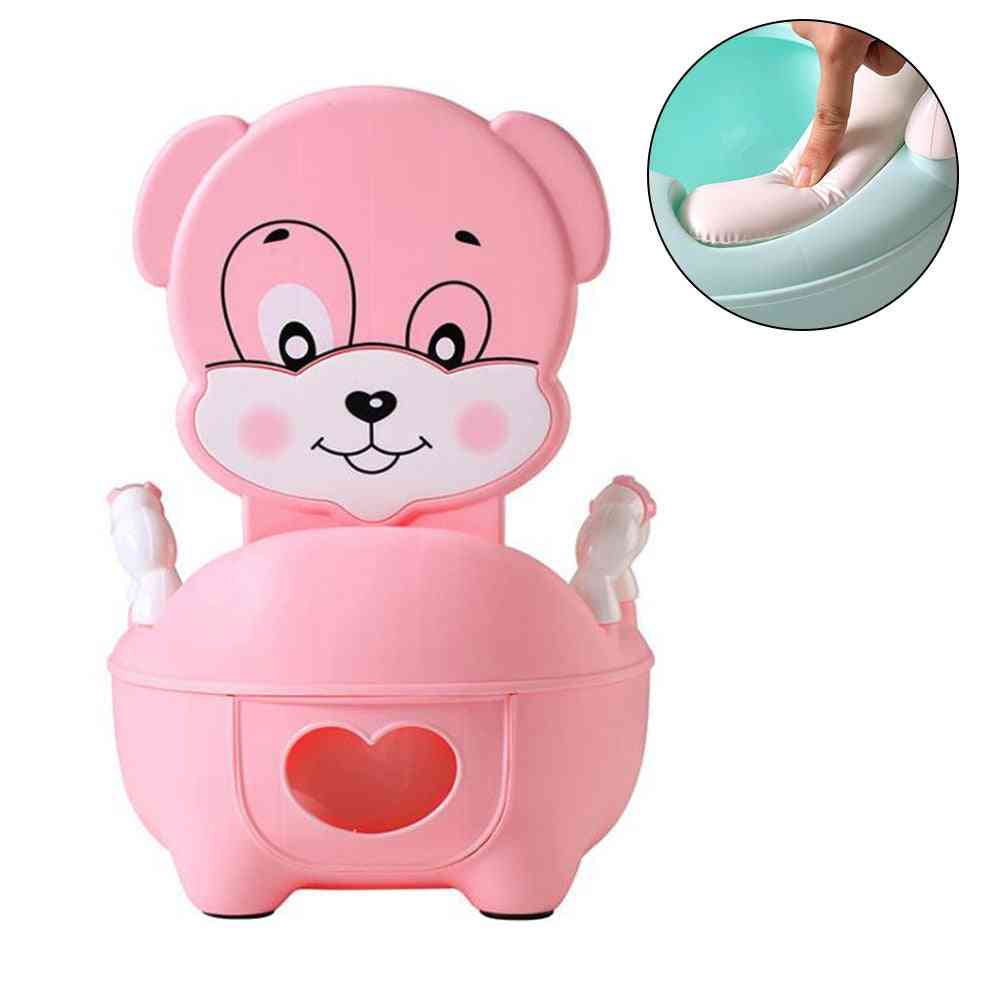 Baby Potty, Cartoon Panda Toilet Portable Urinal Backrest Pot