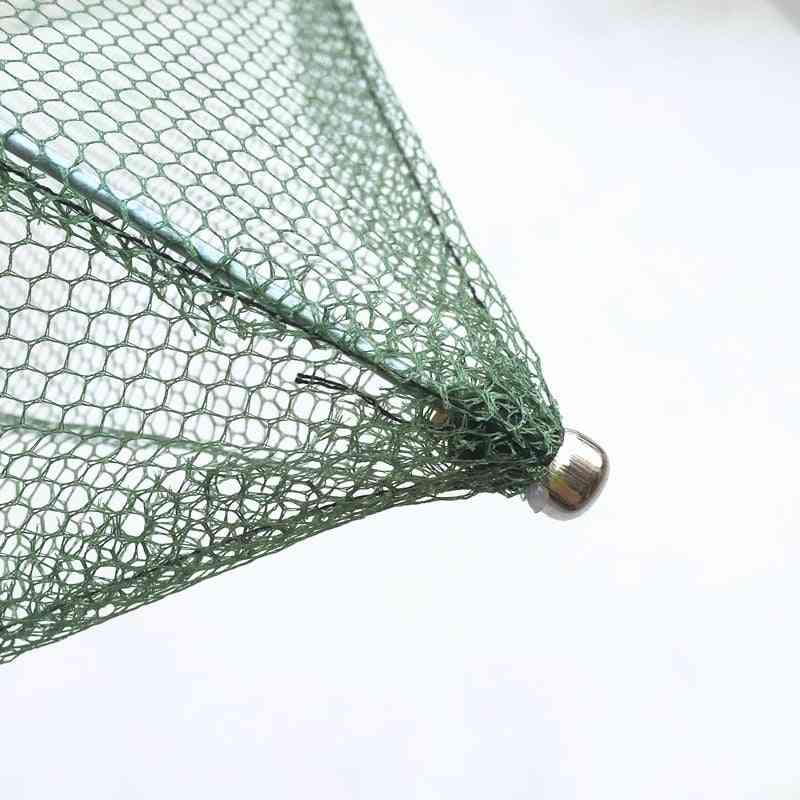 Rede de armadilhas de rede de pesca quadrada para pescar camarão caranguejo pequena ferramenta