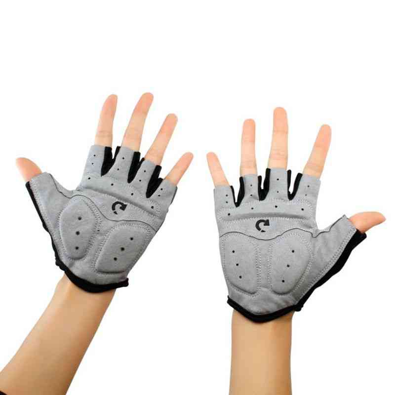 Moški ženske polovice prstov - protizdrsne gel rokavice za tek