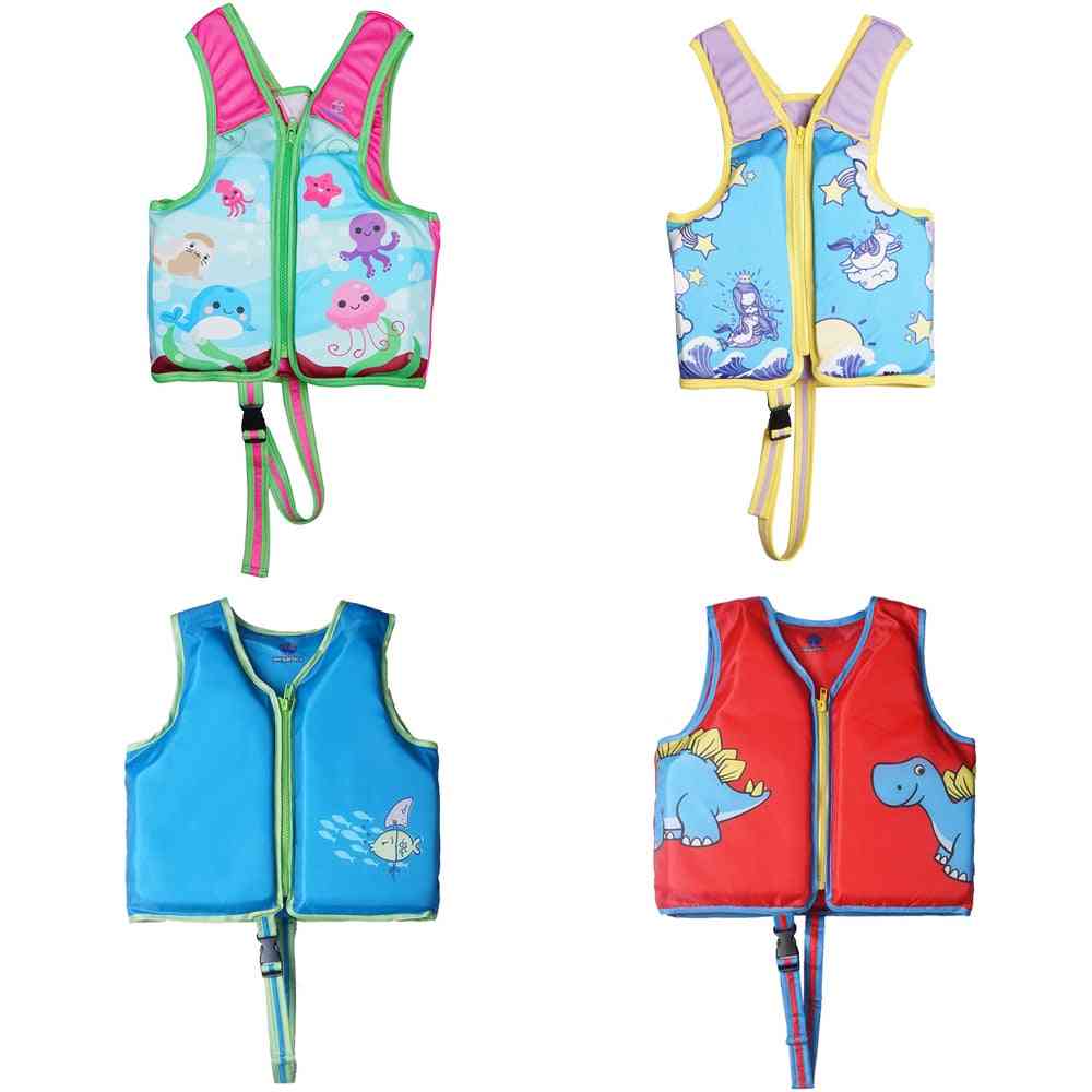 Full Back Zipper Kids Swim Learning Vest