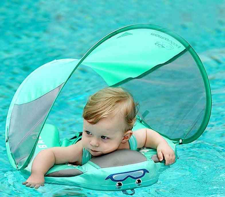 Baby sikkerhed solid float upf 50 + uv baldakin / badekar legetøj