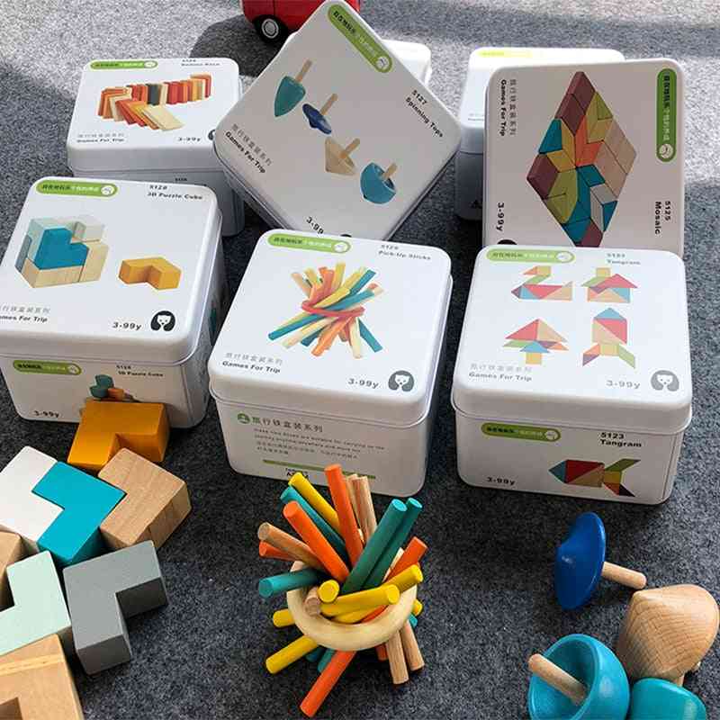 Holzbaustein Spielzeug für Kinder - frühes Lernen