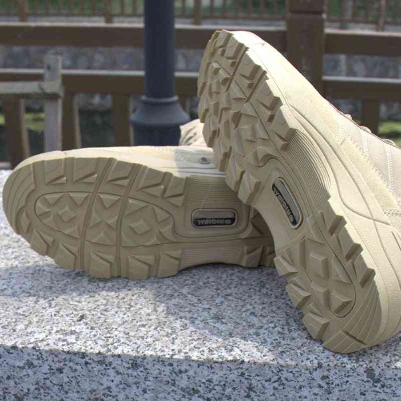 Men Desert Military Tactical Boots, Outdoor Waterproof Hiking Shoes