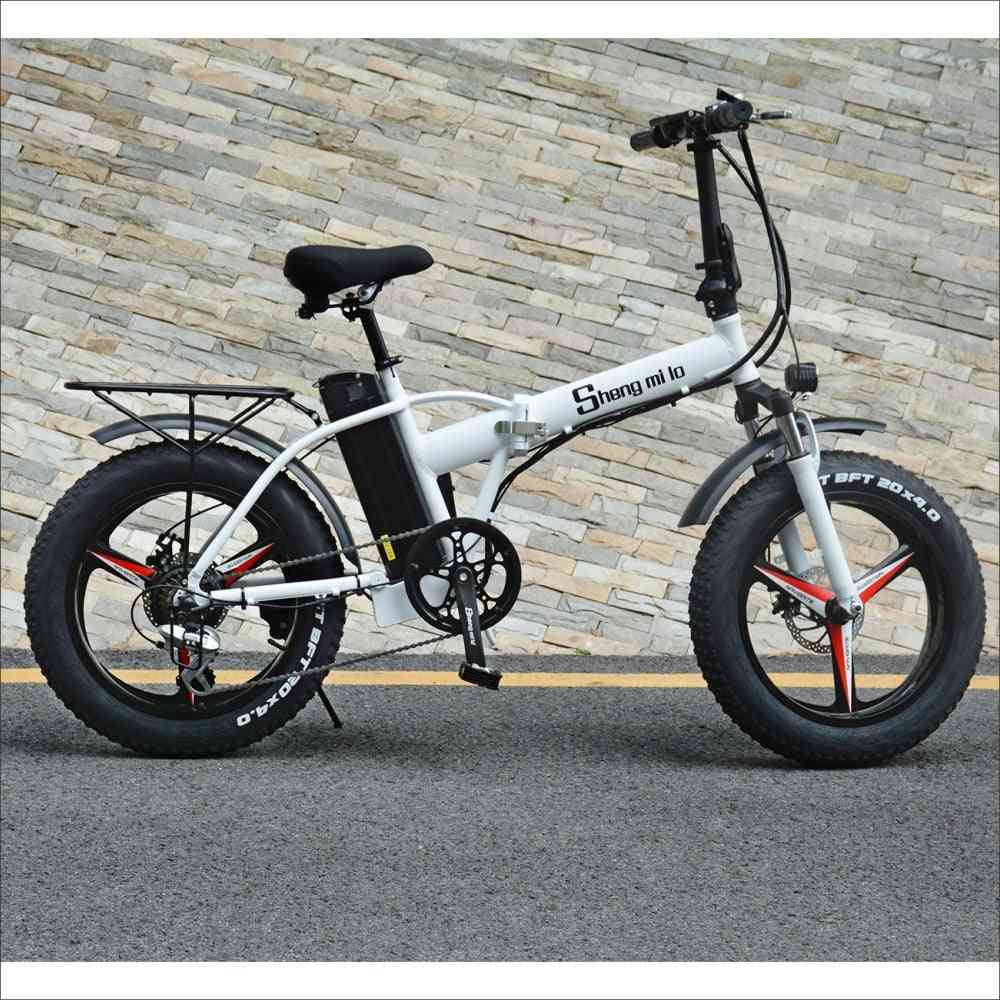 Electric Bike Folding With Lithium Battery Aluminum Alloy Frame