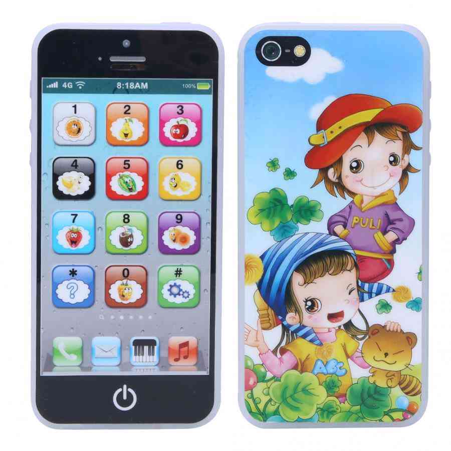 Baby Smart Touch Screen Mobile Phone With Led Early English Learning Machine Toy For Child