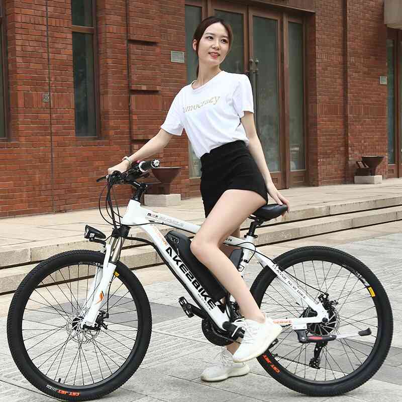 Elektromos hegyi kerékpár, lítium akkumulátoros e-bike 26-27 hüvelykes sebességű elektromos kerékpár