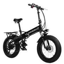 Electric Fat Bike, Motor 20 Inch 4.0 Tire- 15.6a Lithium Battery Folding E-bike