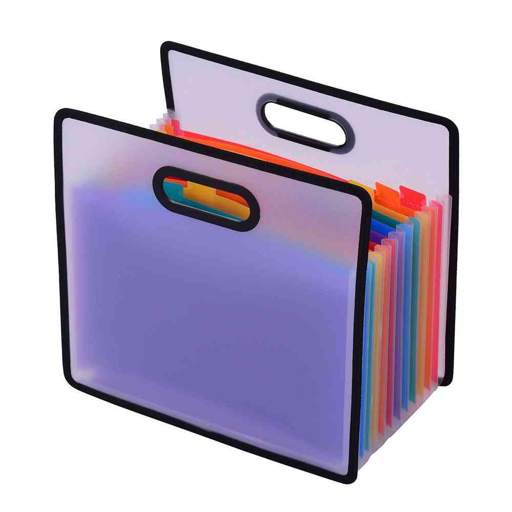 Accordion Expanding File Folder Paper Cabinet Rainbow Portable Receipt Organizer