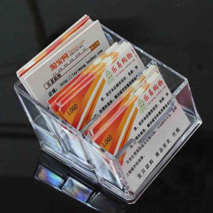 Suporte de tela de plástico para cartão de visita