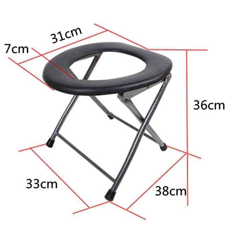 Portable Folding Toilet, Outdoor Camping Travel Chair