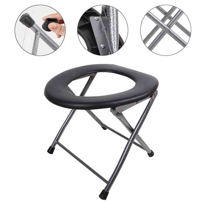 Portable Folding Toilet, Outdoor Camping Travel Chair