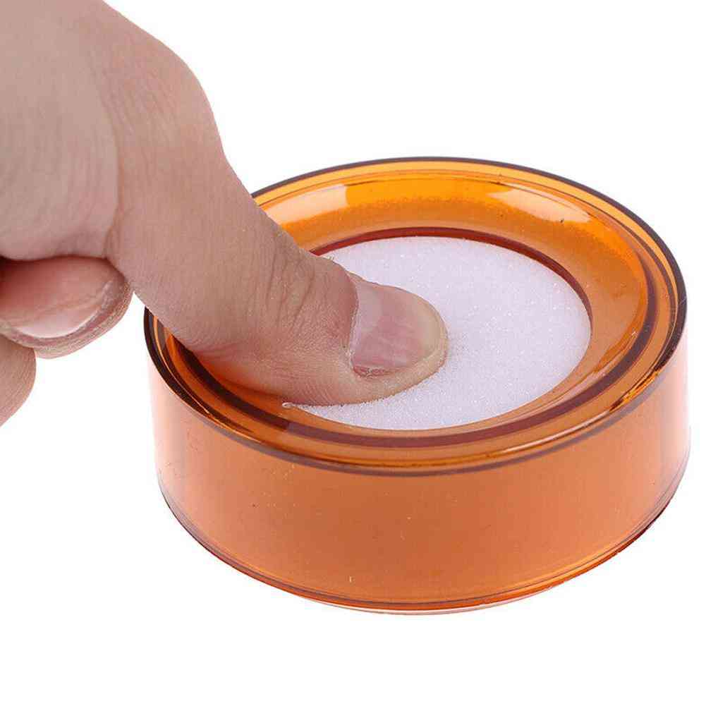 1 st finger våt svamp fingerdämpare fingervätningssvamp (brun)