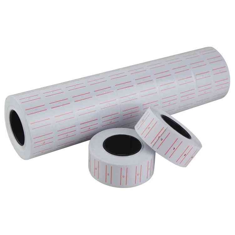 Price Tag Paper Roll Adhesive Sticker For Supermarket Labels
