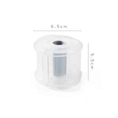 1pc enkel washi tape cutter, kontorrekvisita gjennomsiktig tapeholder (hvit)