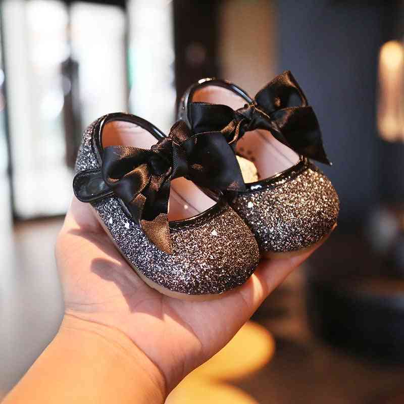Sequins, Non-slip Princess Leather Shoes For Baby