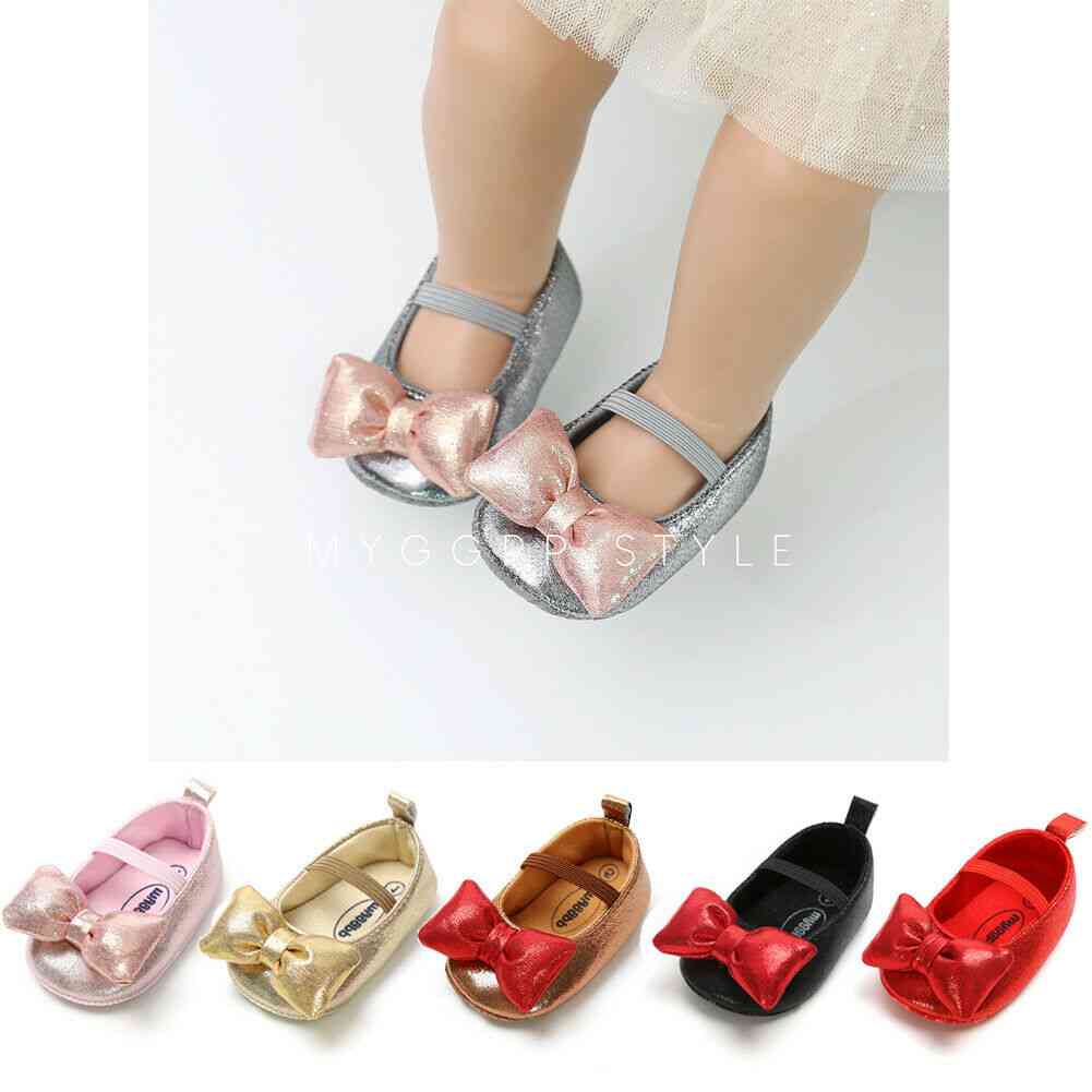 Newborn Baby Girl Bowknot Wedding Princess Party Shoes