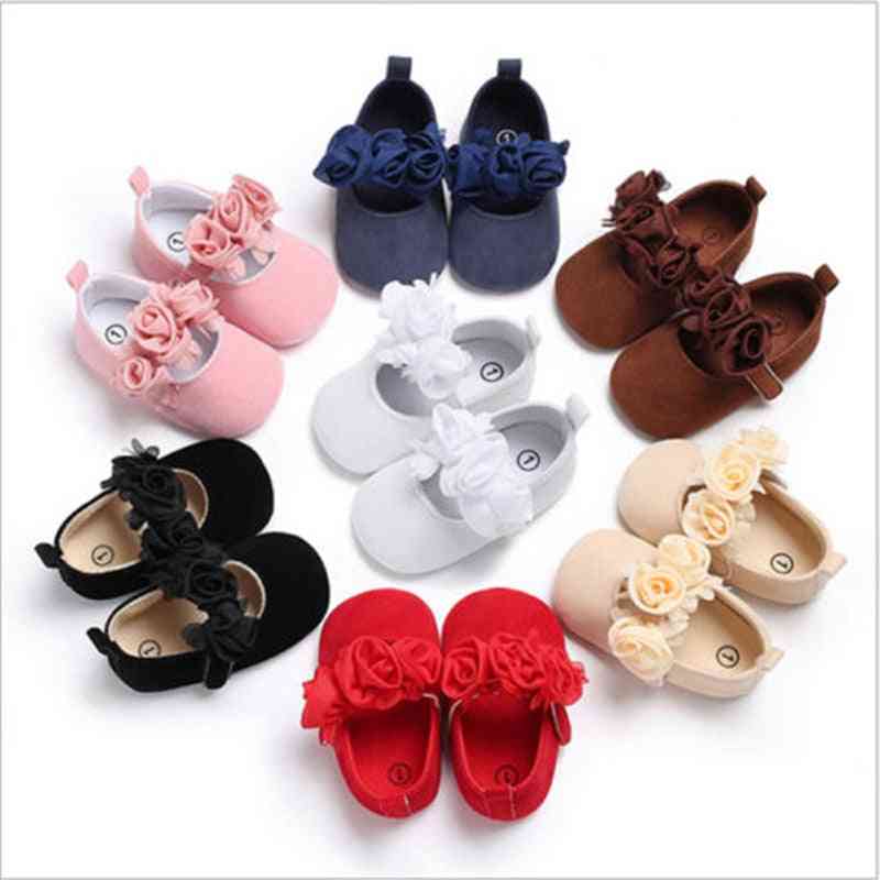 Bowknot Soft Bottom Casual Baby Girl Crib Shoes