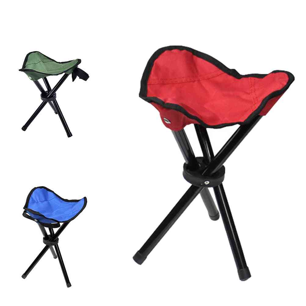 Trojnožka skladacia stolička pre vonkajšie kempovanie / rybolov / piknik