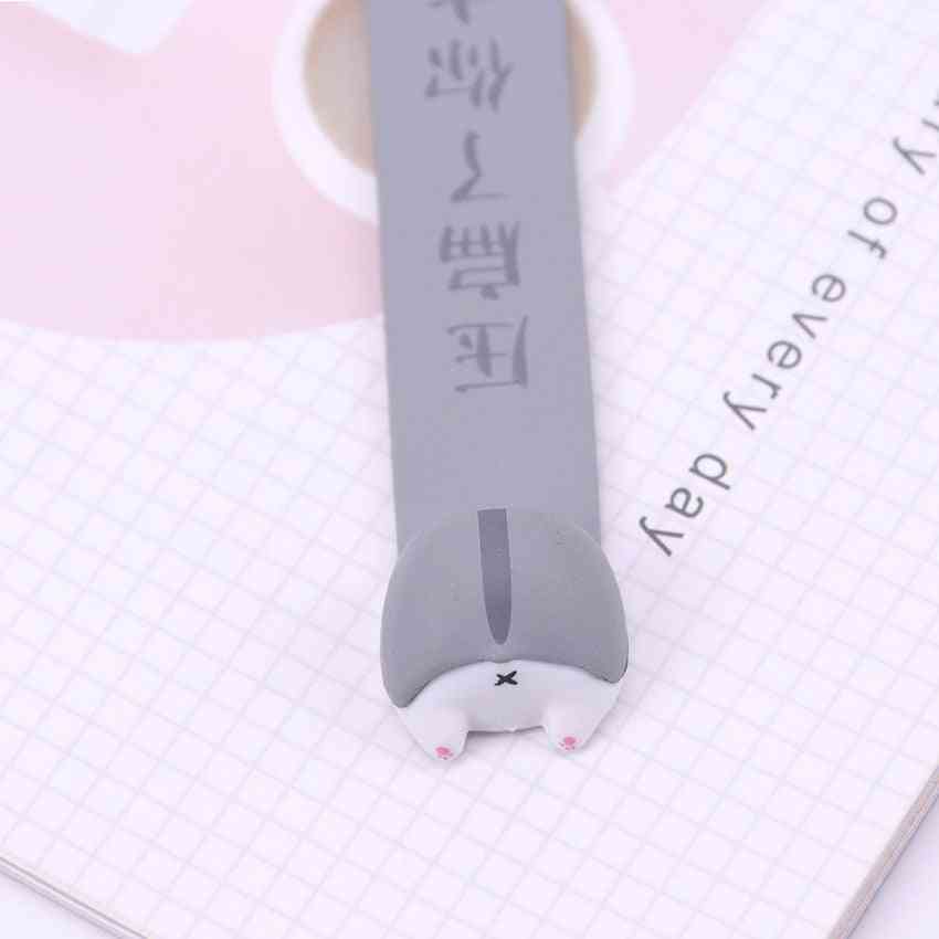 Pvc Cute Kawaii Dog, Cat, Hamster & Fox Ass Bookmark For Book Markers Stationery