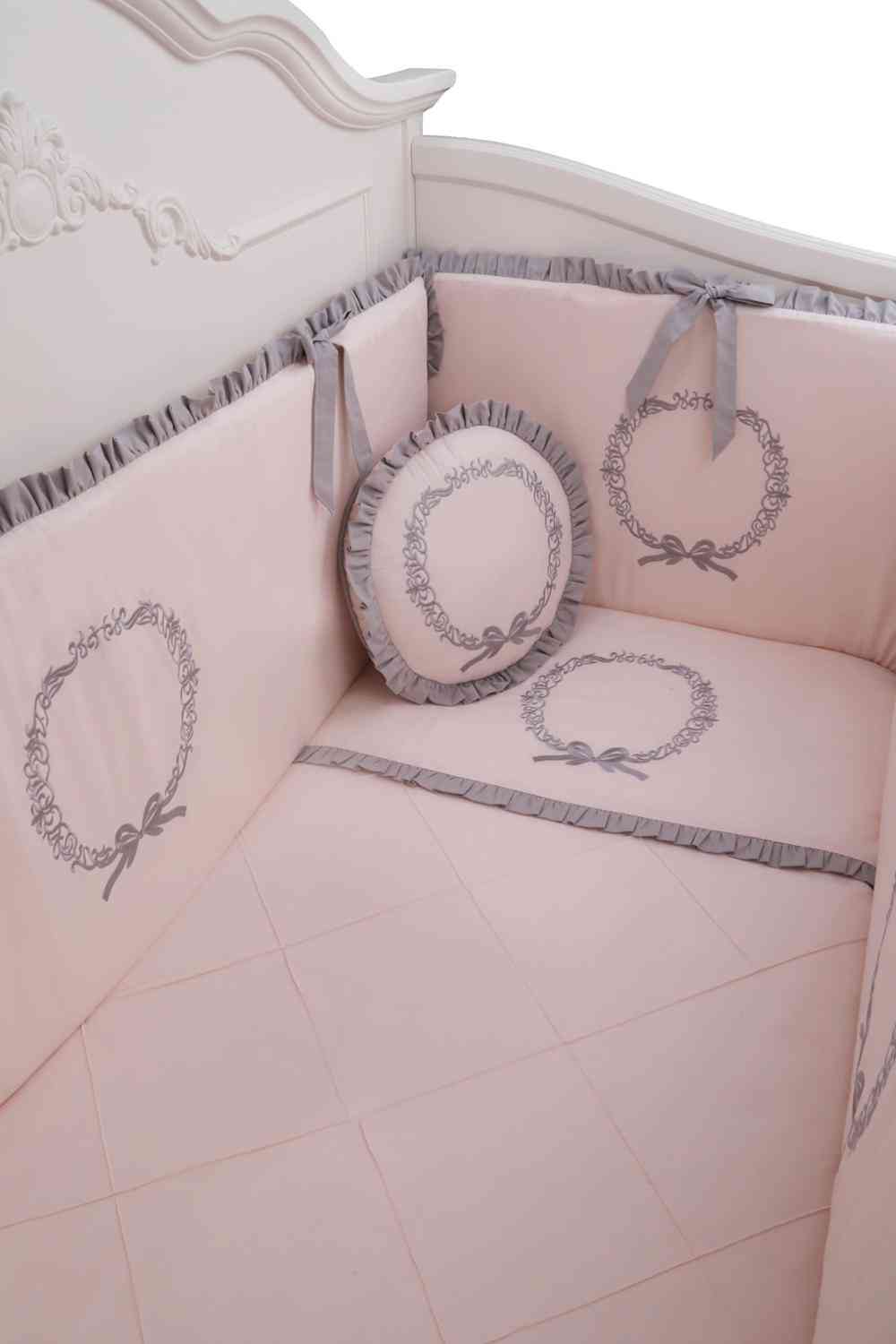 Sueno rosa haftowany komplet do spania - poszwa na kołdrę dla niemowląt