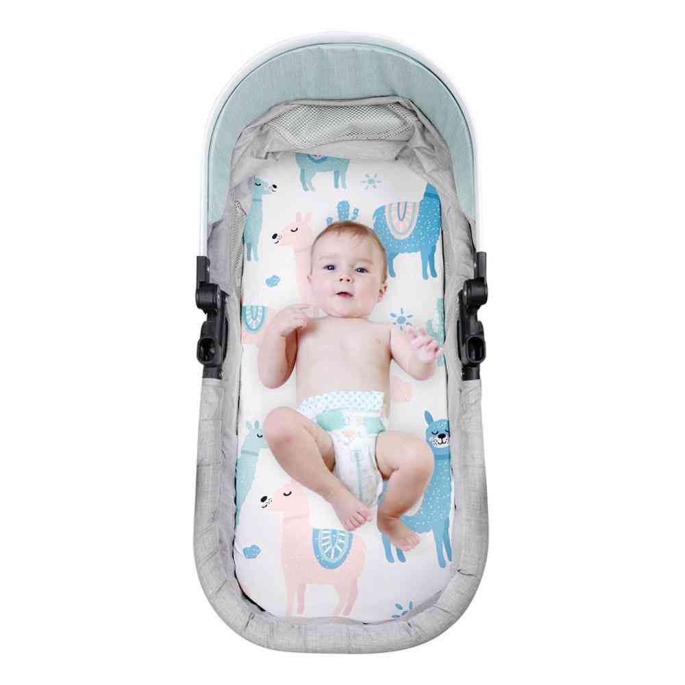 Stubenwagen Kinderbett Babybett, Matratze Wiege, Print Neugeborenen Bettwäsche-Set, Mini-Kinderbett