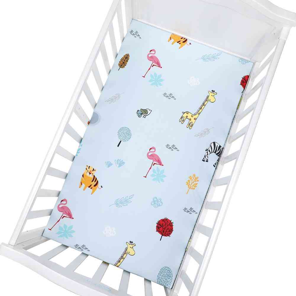 Crib Fitted Sheet, Soft Breathable Baby Bed Mattress Cover