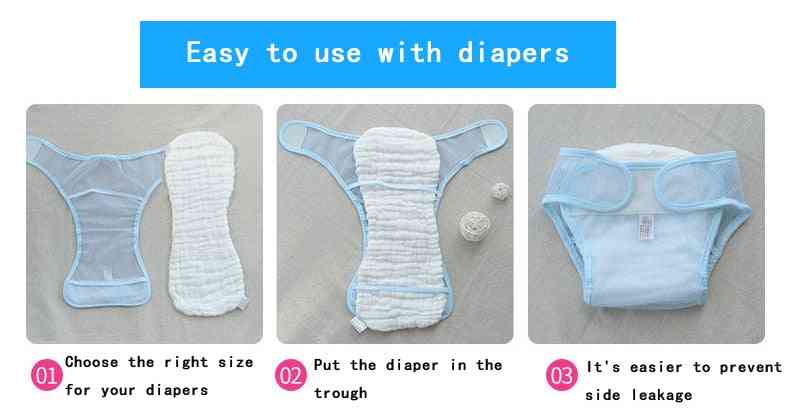 Baby Washable & Reusable Cotton Diapers, Newborn Training Pants
