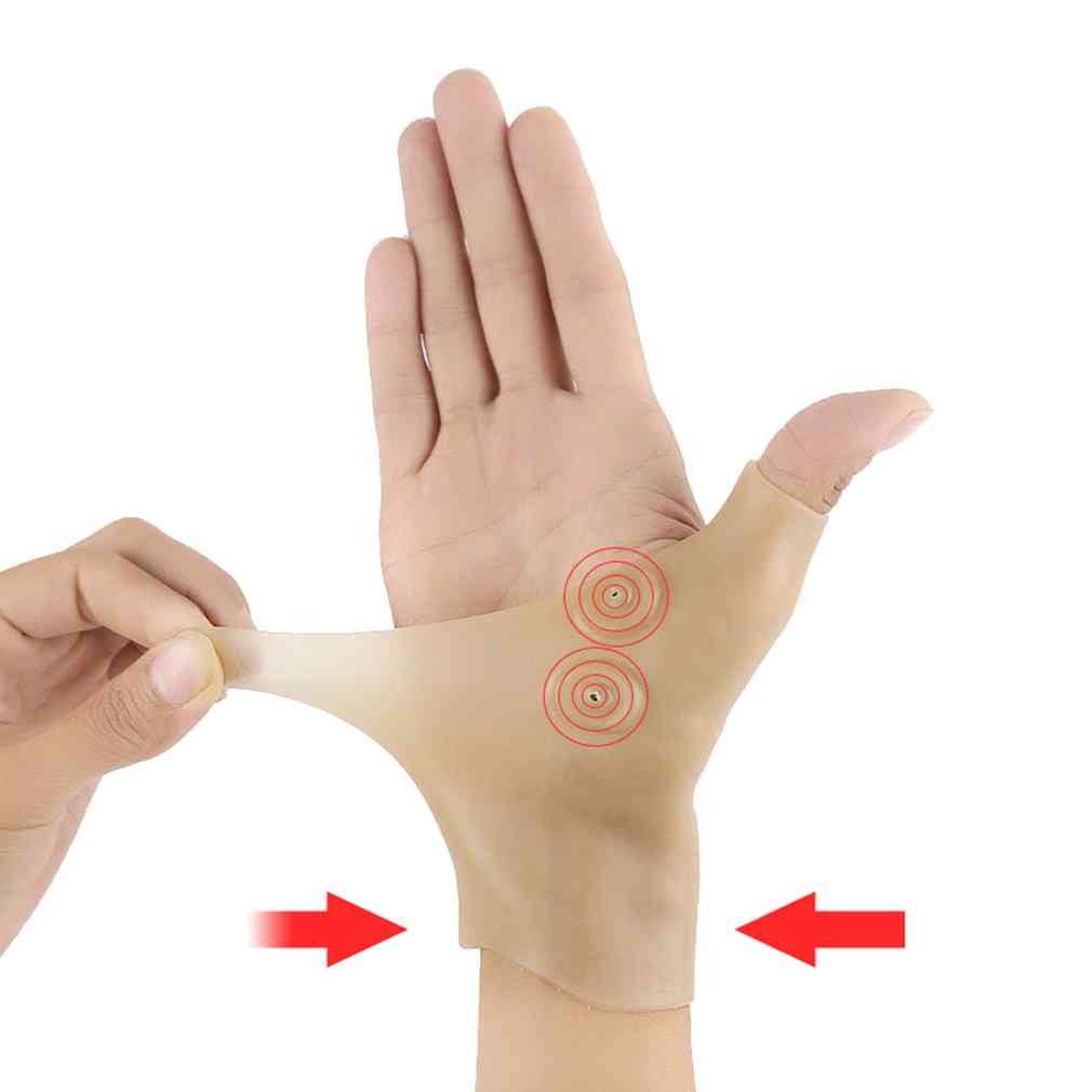Vodonepropusna meka silicijska bolova, magnetska rukavica za ispravljanje palca