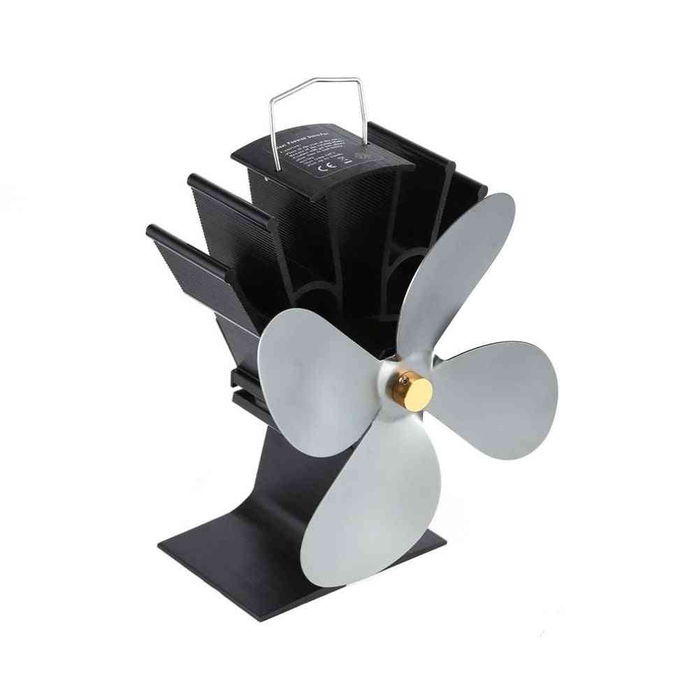 Thermal Power Fireplace Eco Friendly Four-leaf Fans