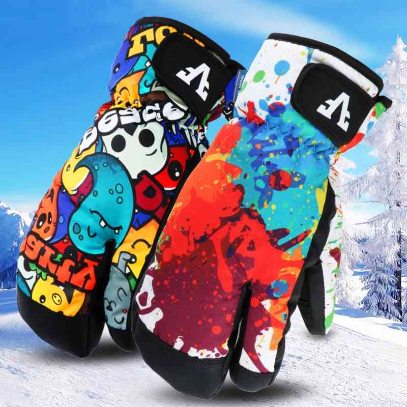 Pánské a dámské rukavice zimní teplé lyžařské snowboardové rukavice