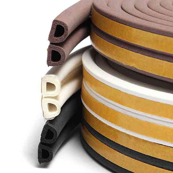 Self Adhesive, Rubber Foam Seal Strip For Doors And Windows