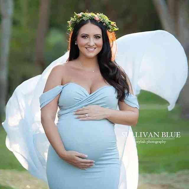 Pitkät äitiys valokuvaus rekvisiitta raskauden mekko valokuvaus, off olkapää raskaana mekot naisille maxi äitiyspuku