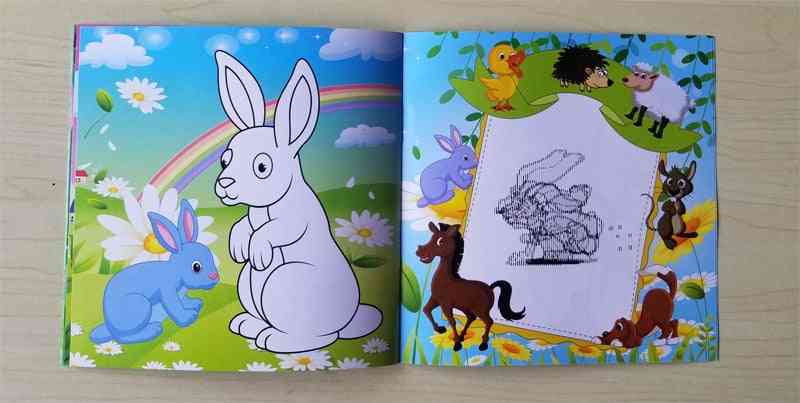 Cute Livestock Secret Garden Painting Drawing,'s Puzzle Magic Coloring Book