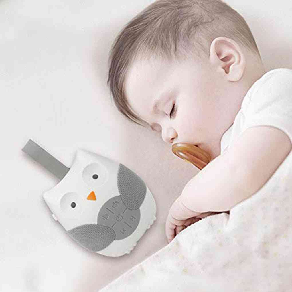 Portable Compact Baby Sleep Soother Owl Noise Shusher Sound Machine With Sleeps Aid Night Light