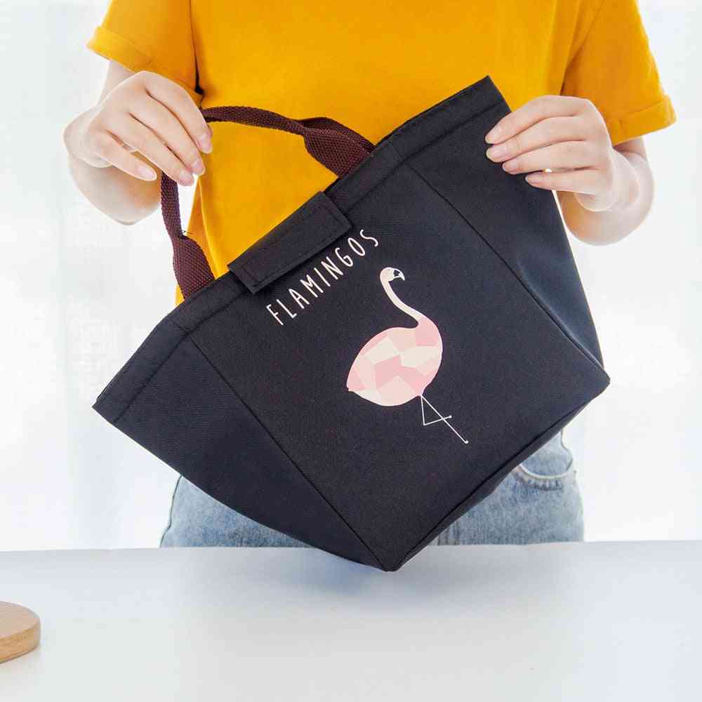 Baby Food Milk Insulation &flamingo Storage Waterproof Lunch Bag