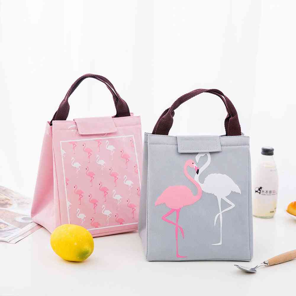Baby Food Milk Insulation &flamingo Storage Waterproof Lunch Bag