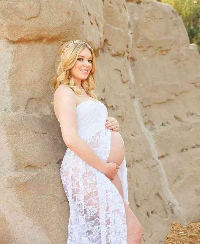 Maternity Photography Lace Props Maxi Gown, Fancy Shooting Photo Pregnant Dress