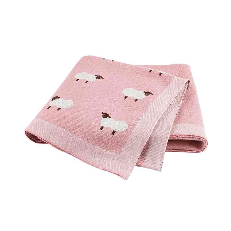 Coperte per neonati lavorate a maglia neonato swaddle passeggino biancheria da letto involucro cartone animato alpaca infantil ragazzi ragazze che ricevono coperta trapunte per bambini