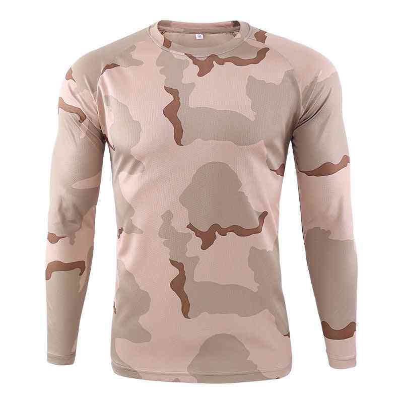 Spring Men Outdoor Sports Long Sleeve Tactical T-shirt