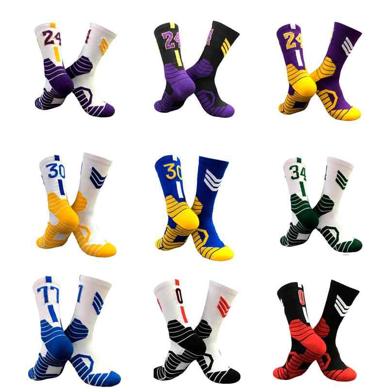 Professional Super Star Basketball Socks, Elite Thick Sports Non-slip Sock