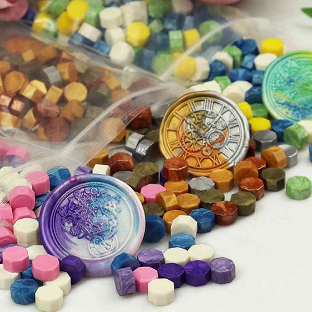 Handmade Octagon Stamp Wax Tablet Pill Beads For Envelope, Wedding Invitation, Stamping Diy Ancient Sealing