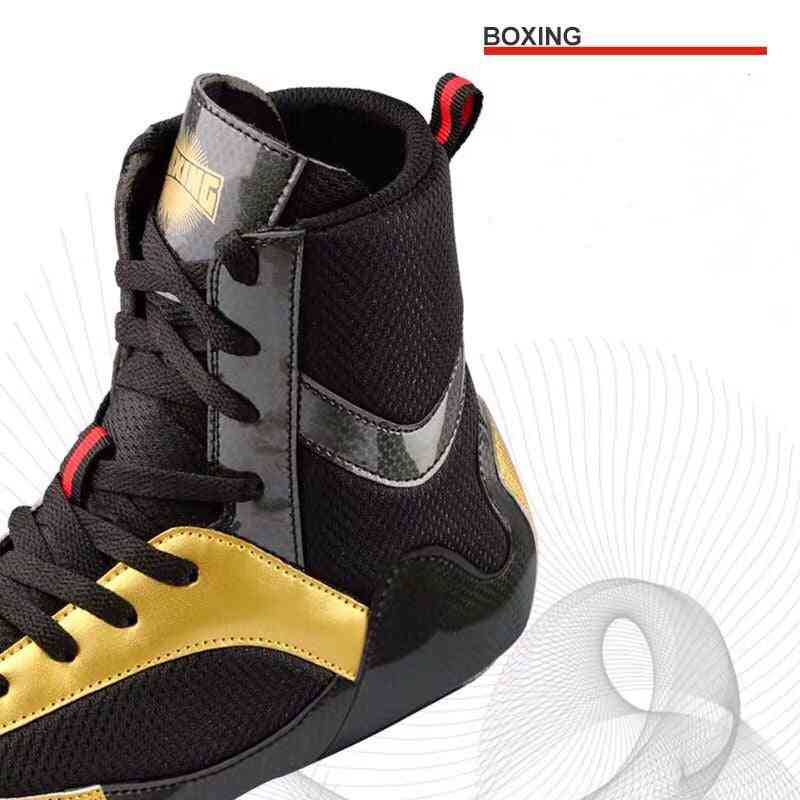 Boxing Higt-ankle, Wrestling Shoes, Anti-slip Sneakers