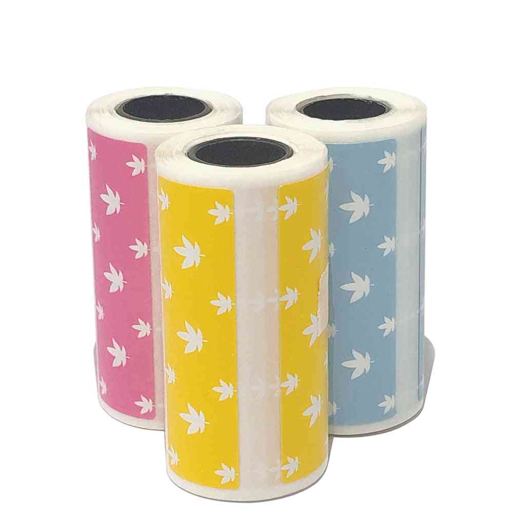 Cute Cartoon Direct Thermal Labels Roll, Strong Clear Printing Adhesive Sticker