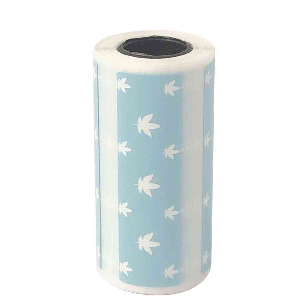 Cute Cartoon Direct Thermal Labels Roll, Strong Clear Printing Adhesive Sticker