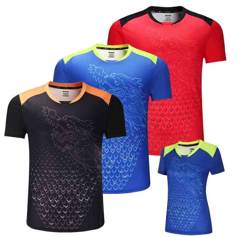 Dragon Table Tennis Shirts, Men Ping Pong Jerseys Clothes
