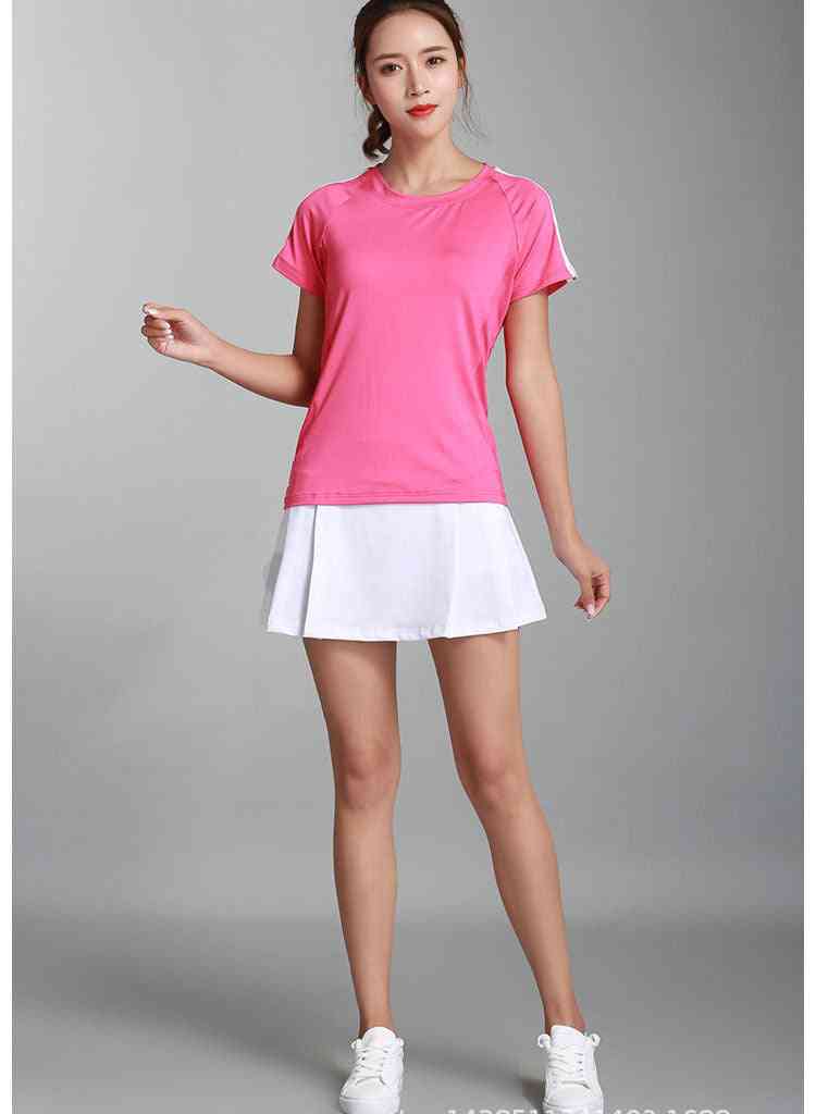 Saia tênis feminina, shorts de badminton anti-exposição exercício físico