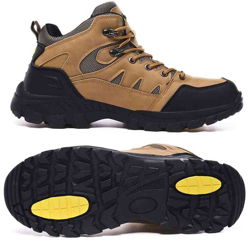 Men's Outdoor Hiking Shoes, Mountaineer Climbing Sneakers Waterproof Tactical  Camping Walking Boots