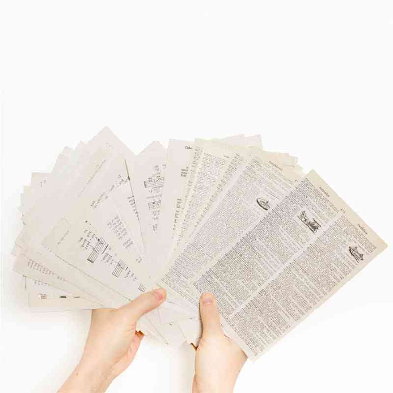 ретро писмо скрапбукинг / изработка на карти / журналистически проект diy kraft реколта материал хартия за писане хартия
